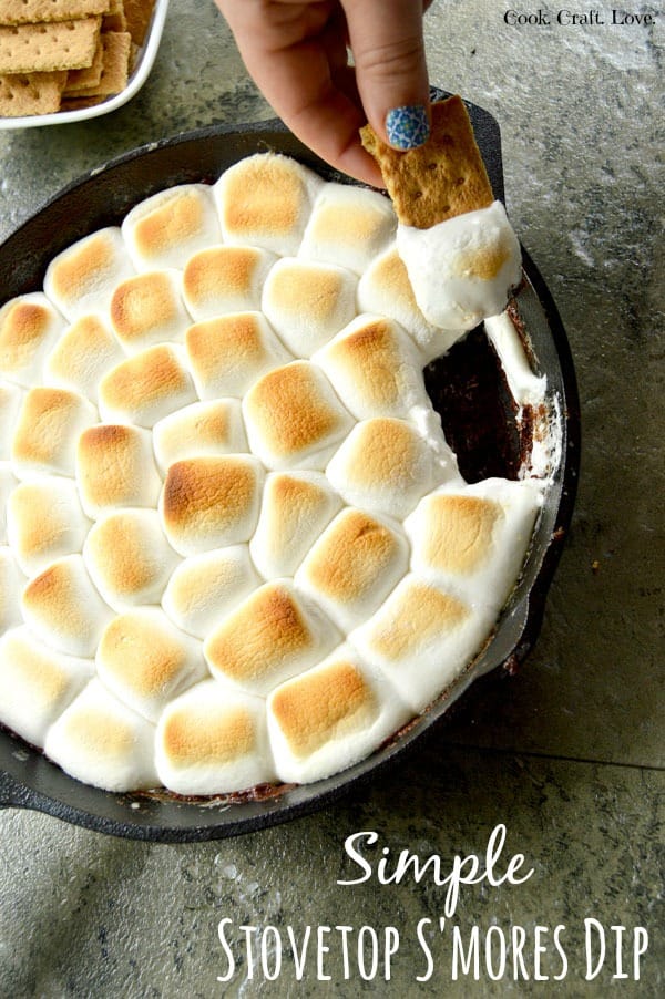 Simple Stovetop S'more Dip from Cook Craft Love