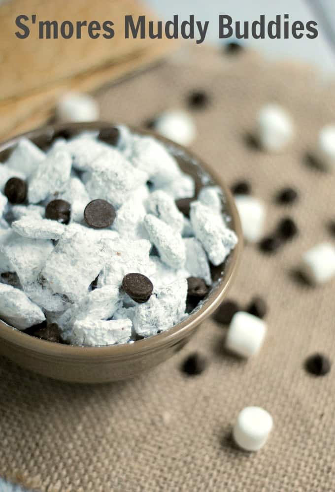 Summertime-Smores-Muddy-Buddies-Recipe from The Rebel Chick
