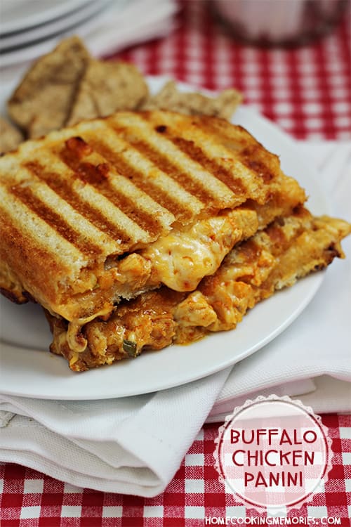 Buffalo-Chicken-Panini from Home Cooking Memories