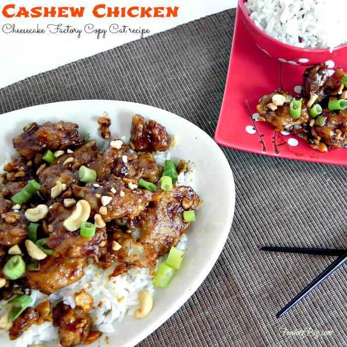 Cashew-Chicken-Cheesecake-Factory-Copy-Cat-recipe-SundaySupper from Feeding Big
