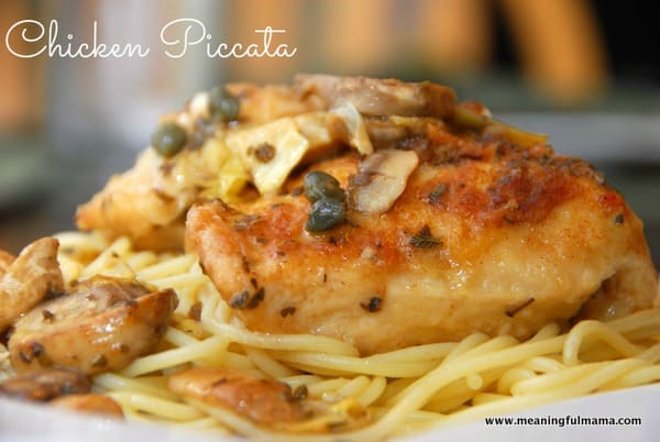 Chicken Piccata Recipe from Meaningful Mama