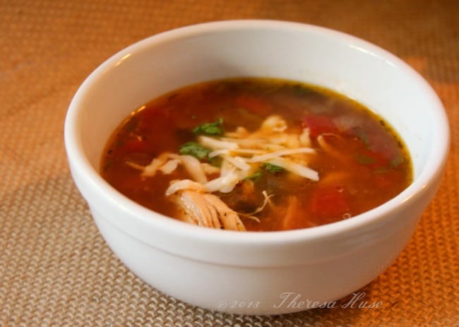 Chicken-Tortilla-Soup-Soup-in-a-bowl-soup-in-a-bowl-with-cheese-on-top-Theresa-Huse from Dear Creatives