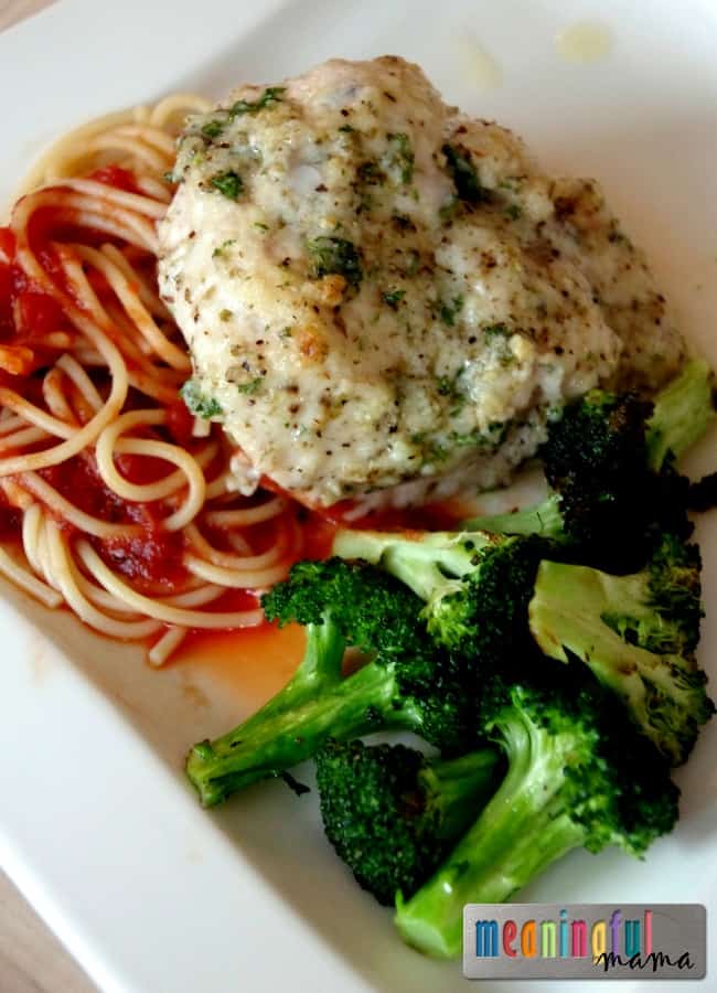 Easy-Parmesan-Chicken-Bake from Meaningful Mama