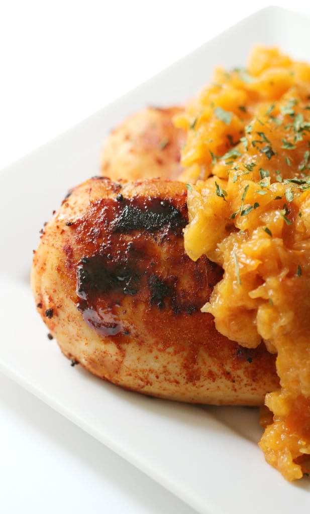 Garlic-Grilled-Chicken-With-Persimmon-Salsa from Strength and Sunshine