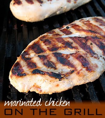 Grilled Garlic Lemon Chicken Breasts from Amanda Cookin