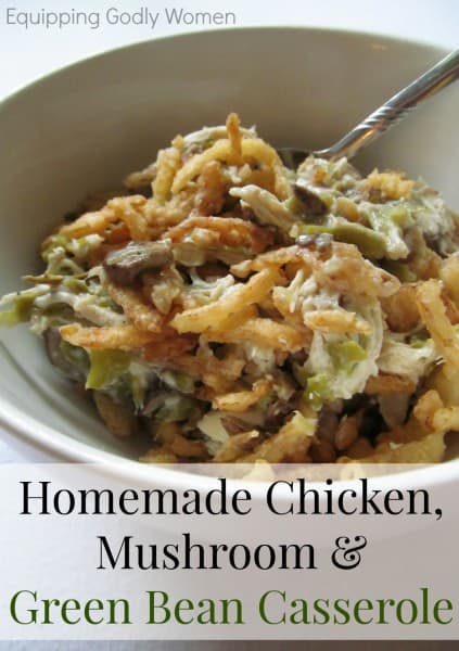 Homemade-Chicken-Mushroom-Chicken-Casserole from Equipping Godly Women