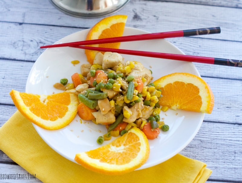 orange-chicken-stir-fry-recipe from Living Sweet Moments