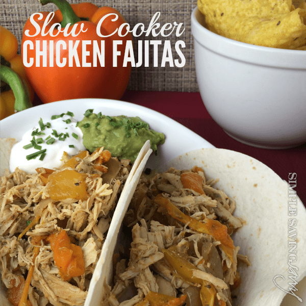 slowcooker-chicken-fajitas from Simple Saving Savvy