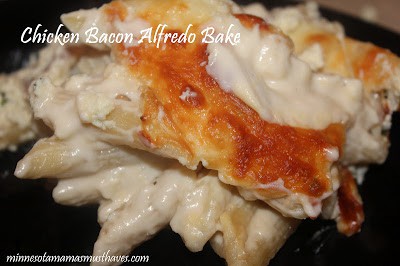 Chicken Bacon Alfredo Bake Recipe from Must Have Mom