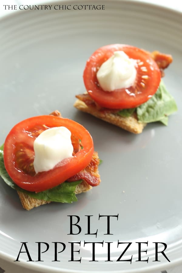 BLT-appetizer-recipe-with-Triscuit-crackers from The Country Chic Cottage